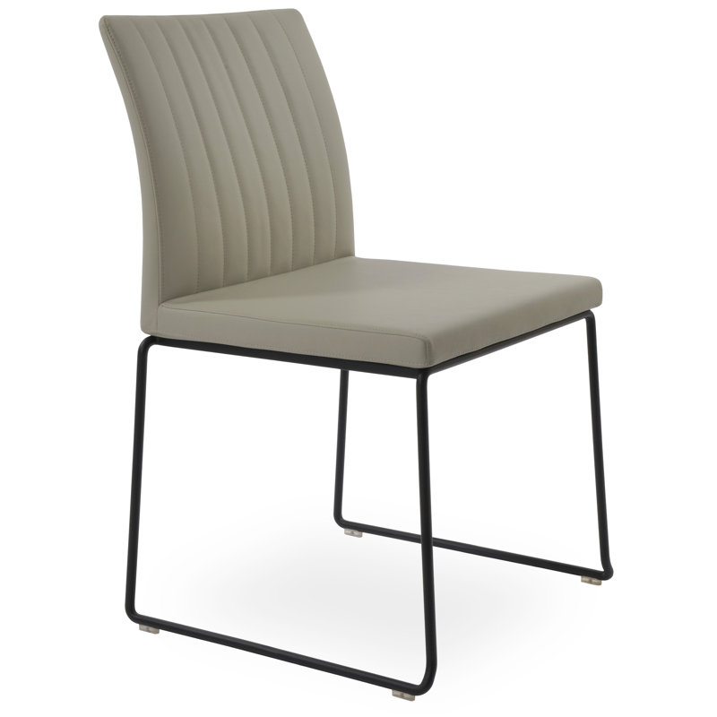 Chaise de salle à manger Zeyno, Noir, Noir