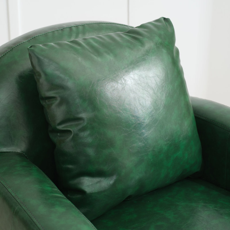 Fauteuil pivotant rembourré Oaklynd, Vert