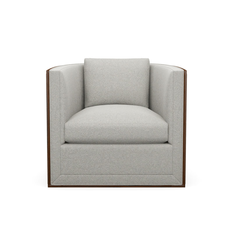 Brett Accent Chair, Expresso, Promise Ecru (Performance fabric) 1353-92