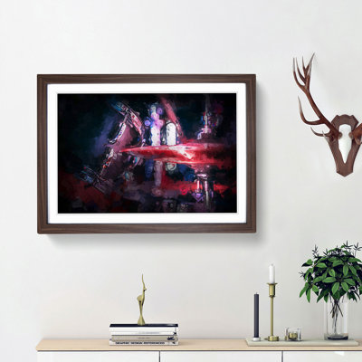Drum Kit in Abstract - Picture Frame Graphic Art Print