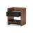 Caden Vanda Two-Tone Walnut And Black Wood 1-Drawer Nightstand