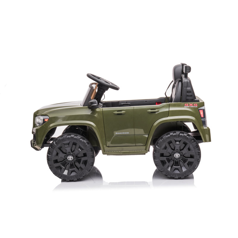 Jouet pour enfant à télécommande avec batterie 12V Tacoma sous licence avec télécommande, Vert