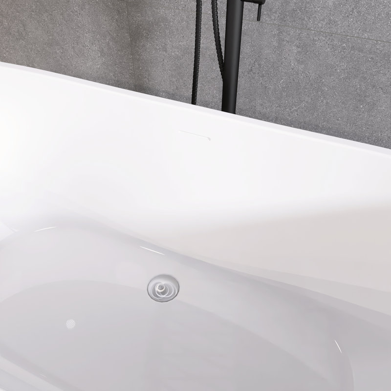 Baignoire de trempage autoportante en acrylique 62 po 62 po