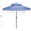 Outdoor Roslyn Crank Outdoor Umbrella-590714842