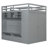 Modern Loft Bed With Arrmoire, Lighted Tv Stand Entertainment Center And Drawers-1617435701