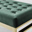 Camberley Luxury Velvet Upholstered Bedroom Bench - Dressing Table Seat or End of Bed Bench-89066775