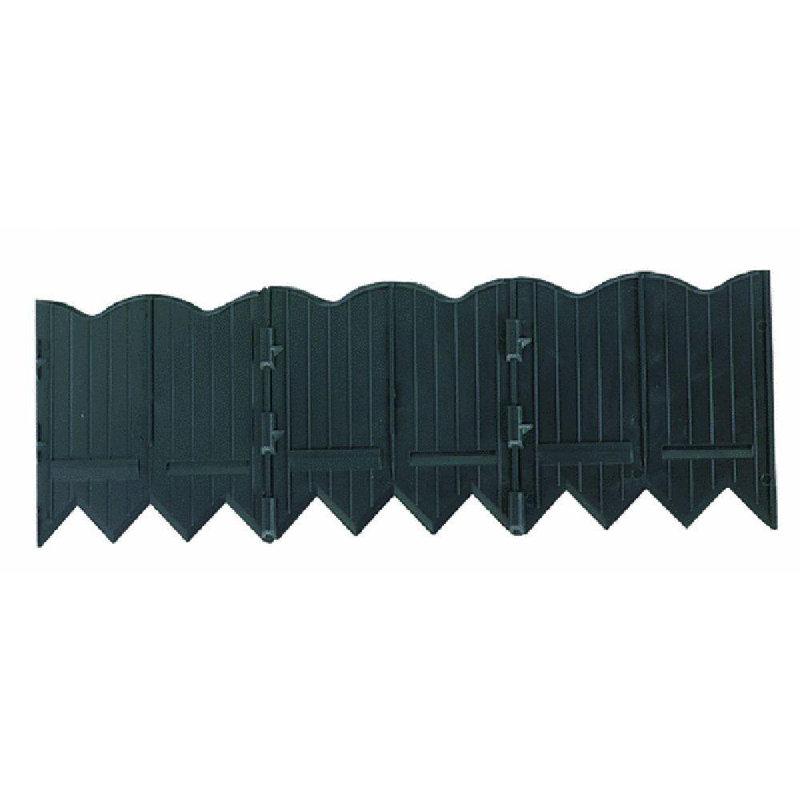6'' H x 6'' W Black Polyethylene Plastic Edging