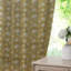 Fabdivine Elegant Pinch Pleated Thick Linen Floral Block Print Curtains, Brown and Gray 27x89 Inches, Farmohouse Two-Side Panel Offices and Patios Blackout Room Darkening Drapes, Aradhna-1359444959