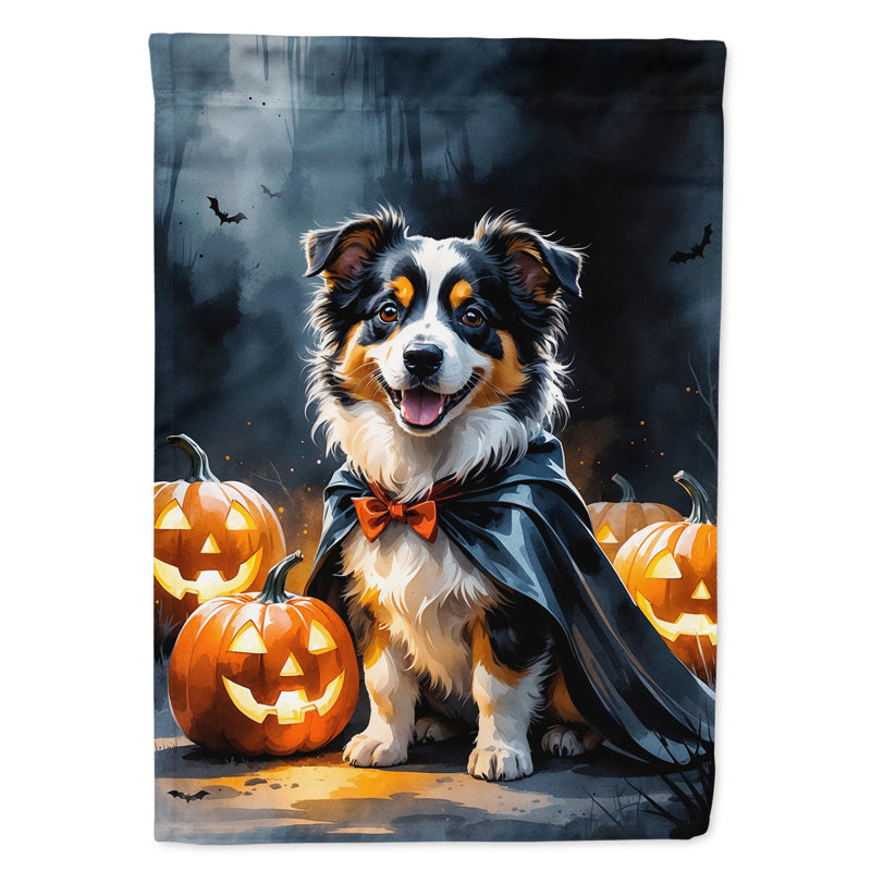 Drapeau de jardin chiot Halloween, Sheltie