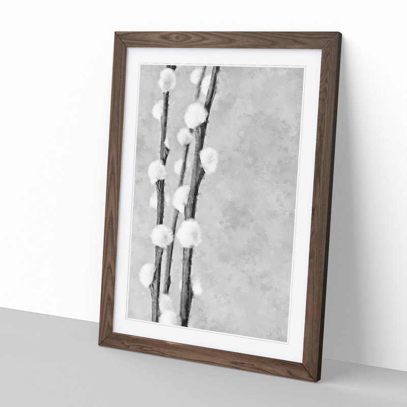 Blossoming Willow Tree - Framed Print, Walnut Framed, 36cm H x 27cm W x 2cm D