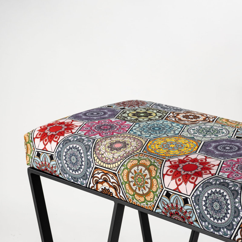 Ankenbaer Velvet Upholstered Bench, H40 x W100 x D30cm