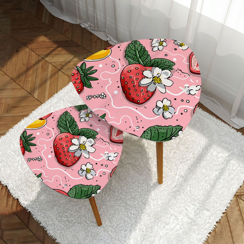 Ensemble de 2 tables basses gigognes Triangle
