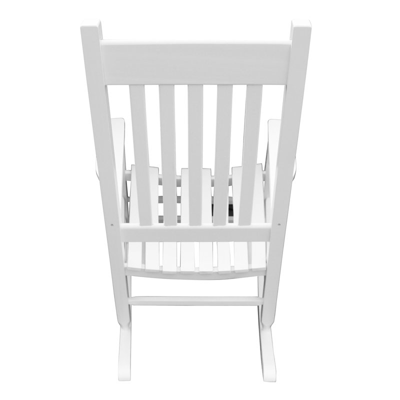 Chaise berçante en bois massif Albert