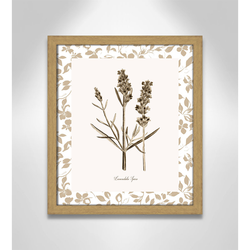 «Neutral Imperial III» par Kelly Donovan, 13'' W x 15'' H, Framed Print, Natural Woodgrain