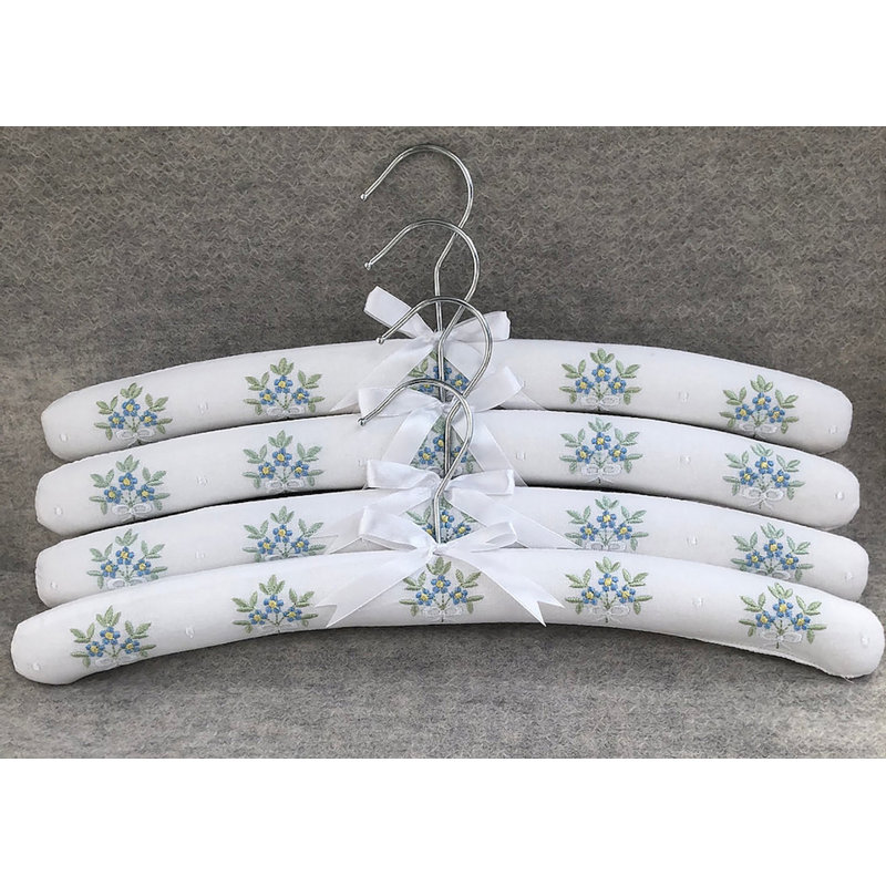 Metal Non-Slip Standard Hanger, Blue