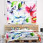 Tapisserie d'aquarelle de fleurs partout Floral-28483247