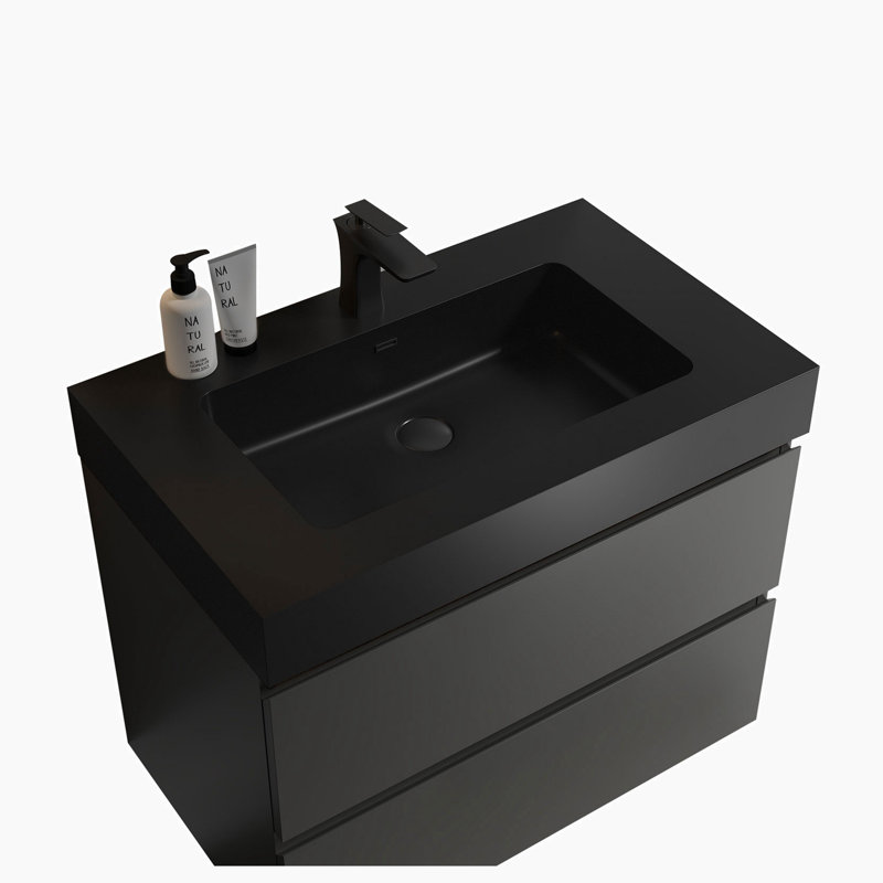 29.9'' Single Bathroom Vanity with Ceramic Top
