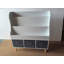 Bibliothèque pour enfants avec 3 bacs de rangement en tissu, organisateur en bois blanc pour tout-petits et enfants, conception frontale avec pieds en pin