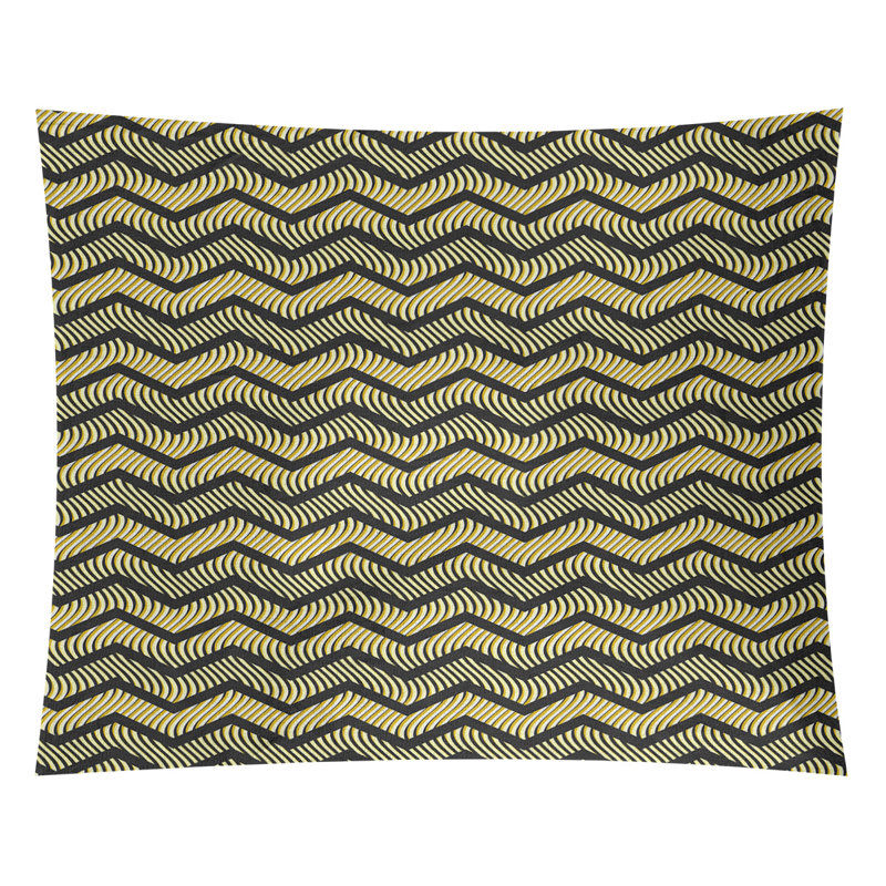Tapisserie Stephenie, H 27,5 po x l 37,5 po, Noir / Jaune