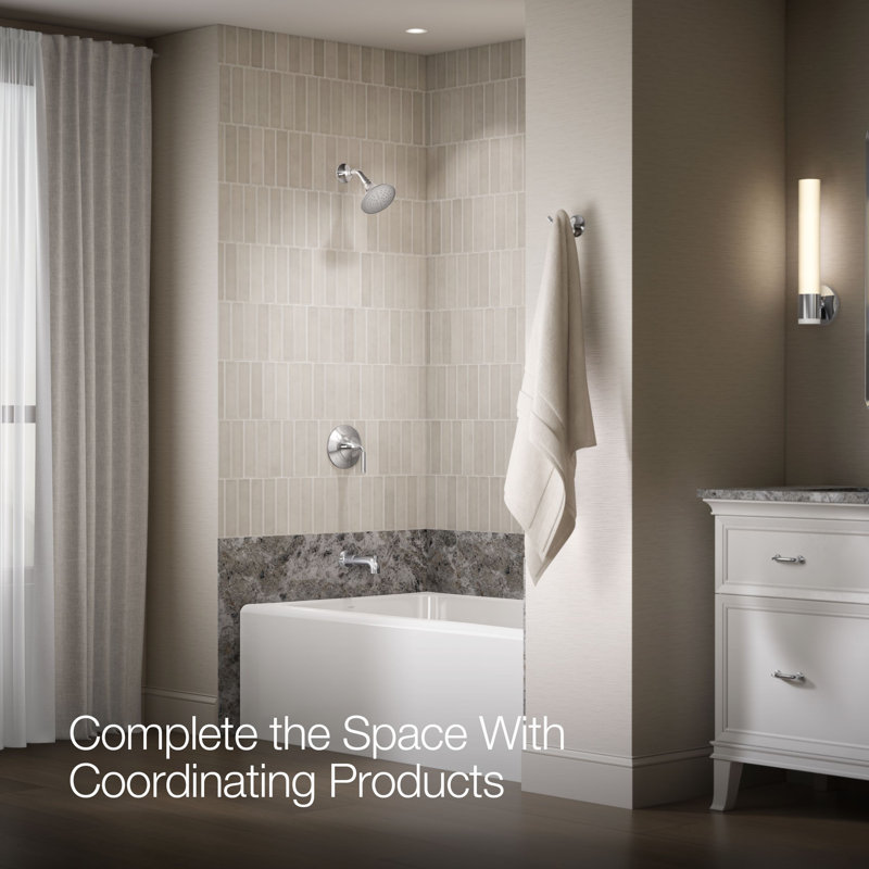 Tone Rite-Temp Pressure-Balancing Bath And Shower Faucet Trim Set 1.75 GPM, Polished Chrome