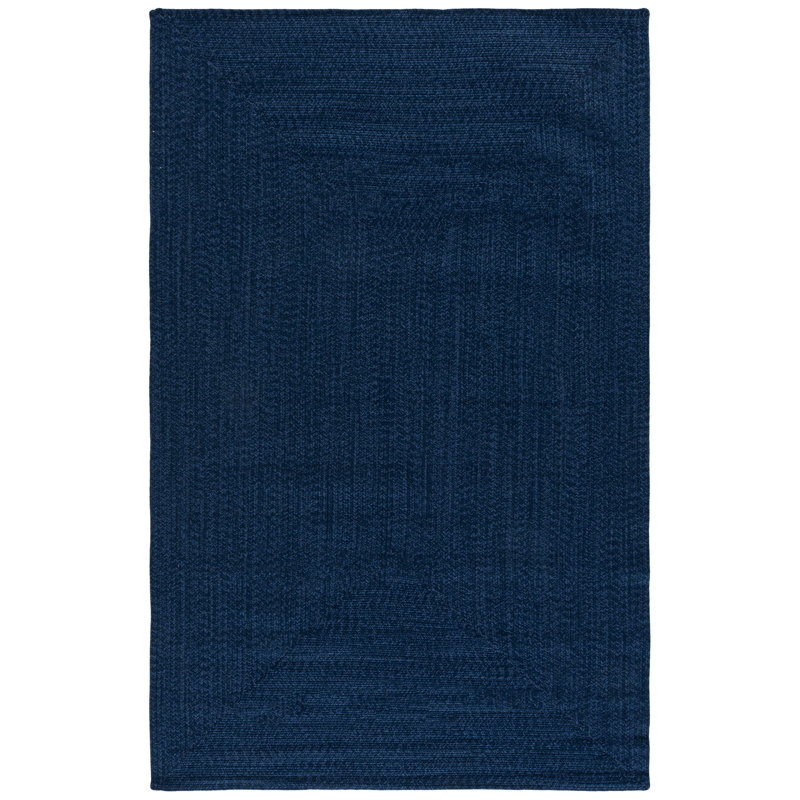 Albus Braided Hand Woven Machine Washable Solid Color Indoor Rug, 4'-0" x 6'-0" Rectangle