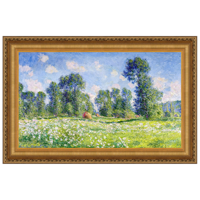 «Effect of Spring, Giverny», 1890, reproduction d'art sur toile, H 23,25 po x l 33,25 po