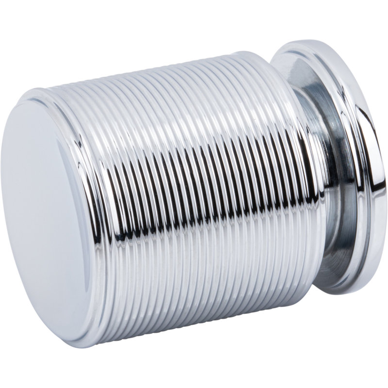 Vibe 1" Diameter Cylindrical Knob, Polished Chrome