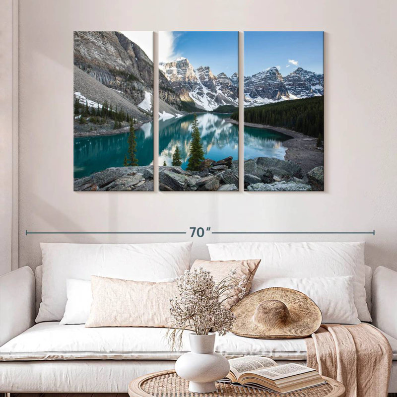 Lac Moraine bleu Alvord Glacial, H 32 po x l 50 po