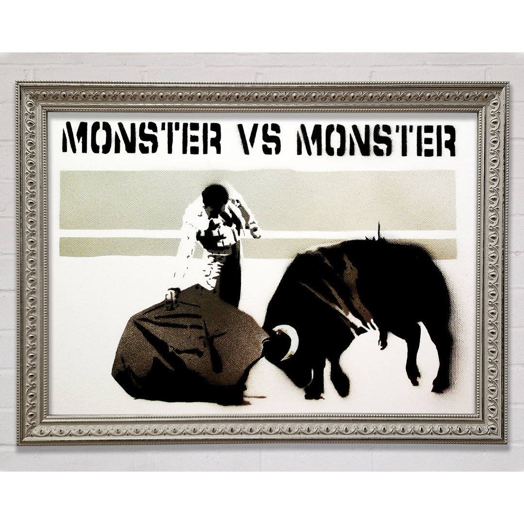 Monster Vs Monster - Einzelne Bilderrahmen Kunstdrucke