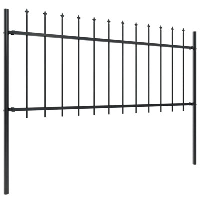 Raziya 2D Garden Picket Fence Panel