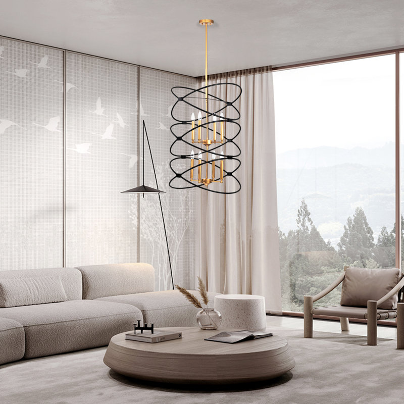 Inamae 8 - Light Dimmable Geometric Chandelier