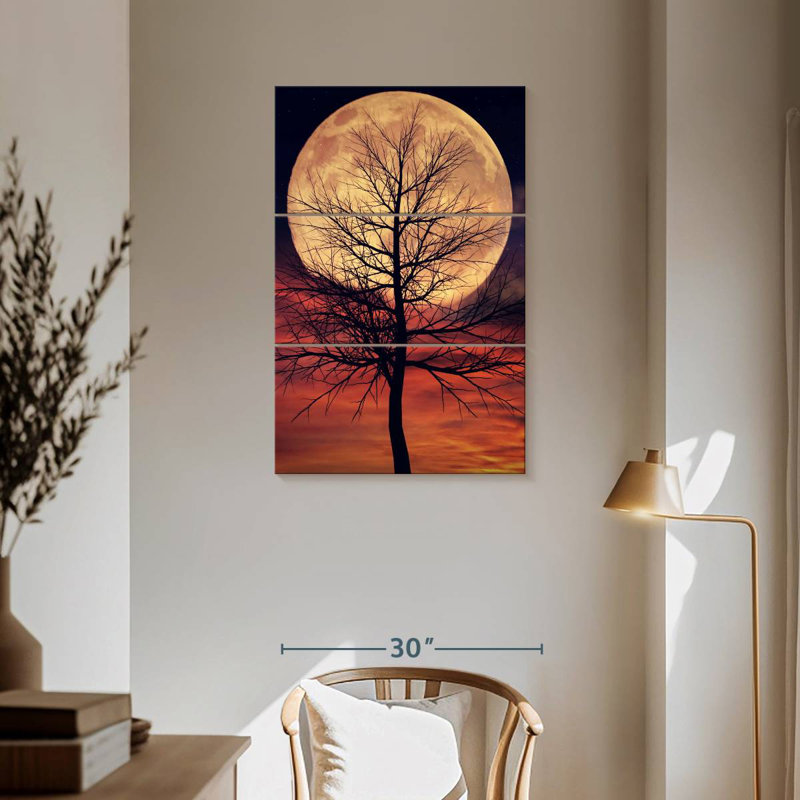 Oberle Mystic Moonlit Tree, 57" H x 36" W
