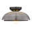 Duley Glass Metal Flush Mount-87614682