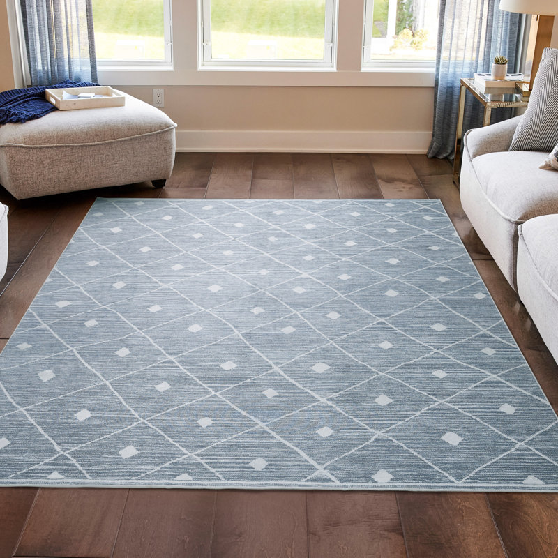 Wyatt & Ash Seta Machine Washable Imagine Printed Chenille Rugs 1-Piece, Rectangle 7'10" x 10'