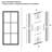 Sliding Metal Frame Glass Barn Door With Handle And Installation Hardware Kit-87407435