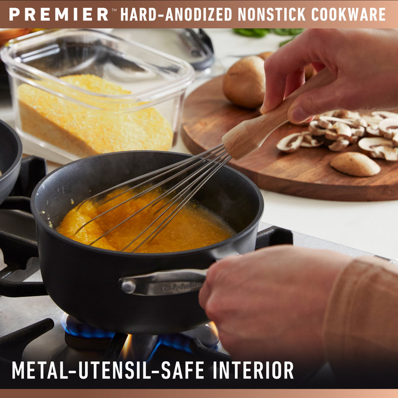 Calphalon 13" Non Stick Hard-Anodized Aluminum 2 Piece Specialty Pan with Lid