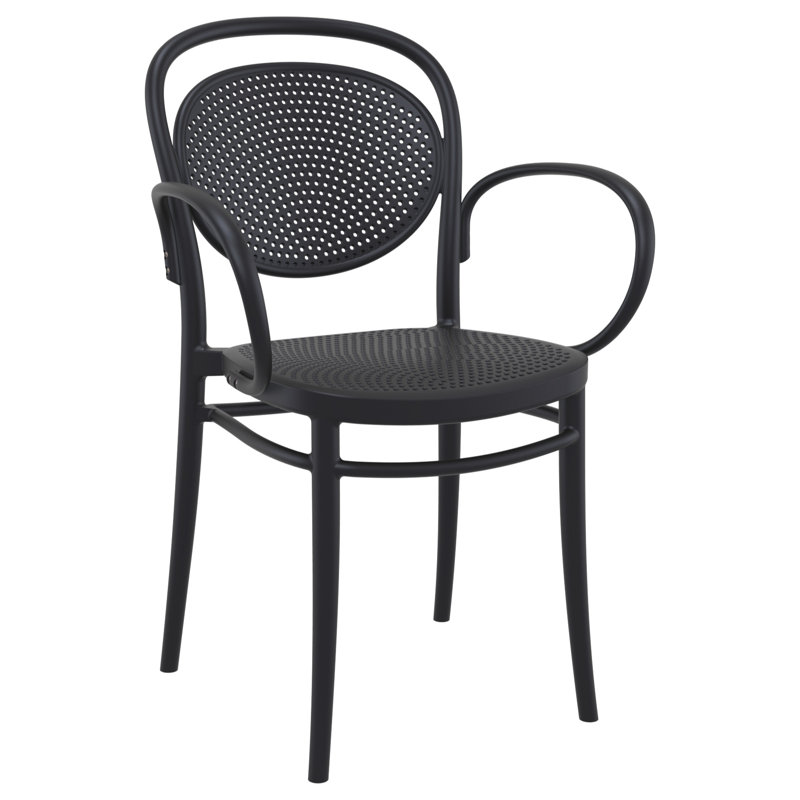 Farrah Marcel Armchair 2 Person Seating Set, Black