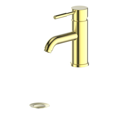 Aloha Single Hole Bathroom Faucet with Drain Assembly