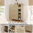 Shoe Organizer with Mulit Storage Space and Hooks for Hallway-105504001