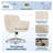 Serta Ashland Modern Office Chair, Mid-Back, Quality Memory Foam Cushion, Metal Base Chrome Finish-24326204