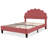 Tayveion Upholstered Platform Bed with Floral Velvet Headboard-684850047-684850046-717470297