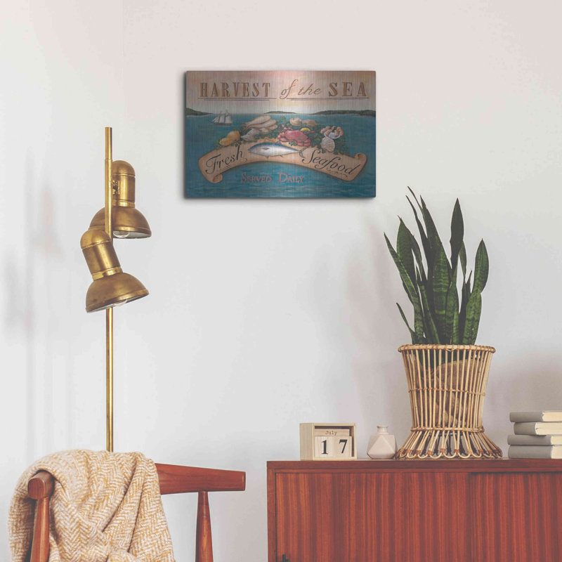 Art mural en métal Beachcrest Home ™ par Pam Britton, H 16 po x l 24 po