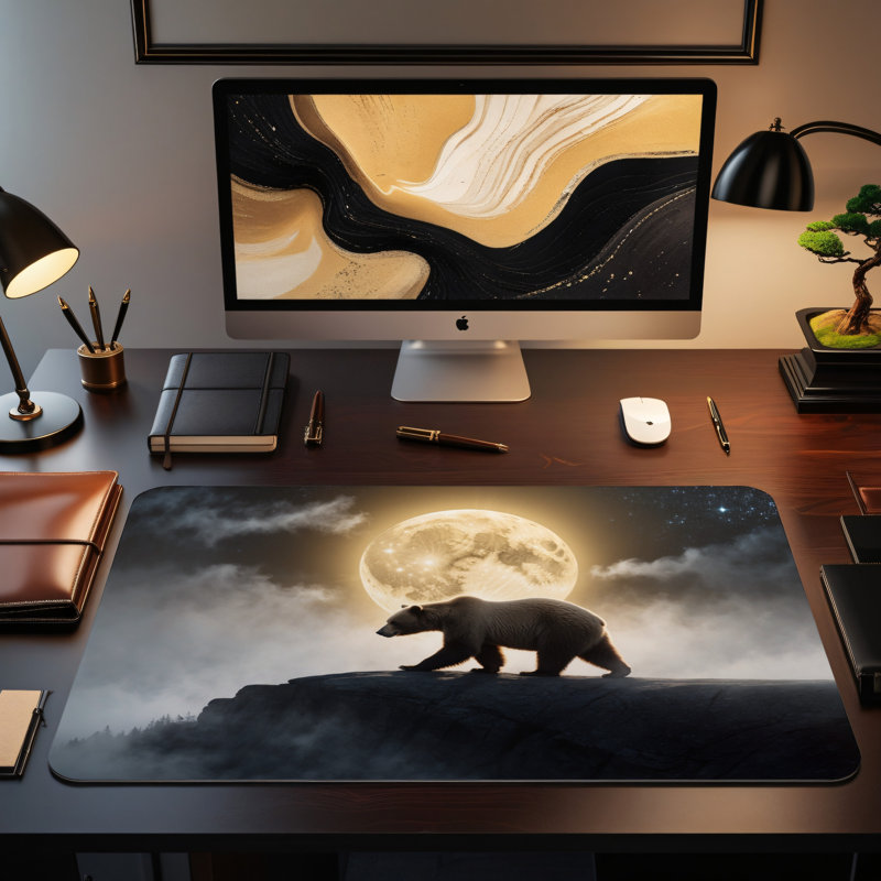 Polyester Desk Pad, 14.4x12.1