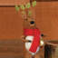 6'' Fabric Animals Holiday Shaped Ornament