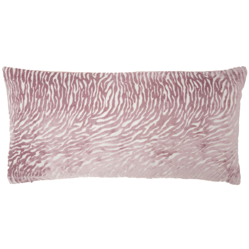  Housse de coussin carré et insert, Rose, H 12 po x l 24 po, Rectangulaire