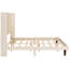 Très grand lit avec tête de lit beige de 54 po pour une chambre confortable-118082632-118082629