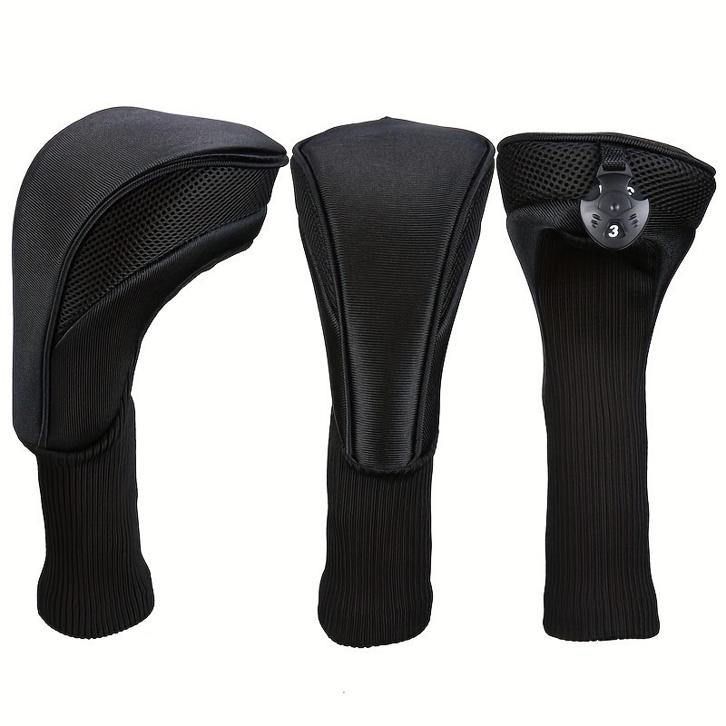 Mesh Golf Club Head Covers Set, Sports Protective Headcovers , Blue