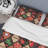 Orange And Green Patchwork Polyester Geometric Shapes Duvet Cover-331234130