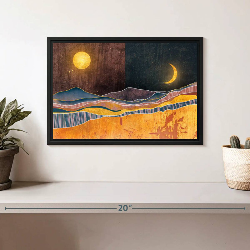 «Blairs Dusk To Dawn», Cadre flottant noir, 13 po x 9 po