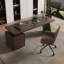Bureau rectangulaire à 3 tiroirs Smoky Wood-644107665-644107668